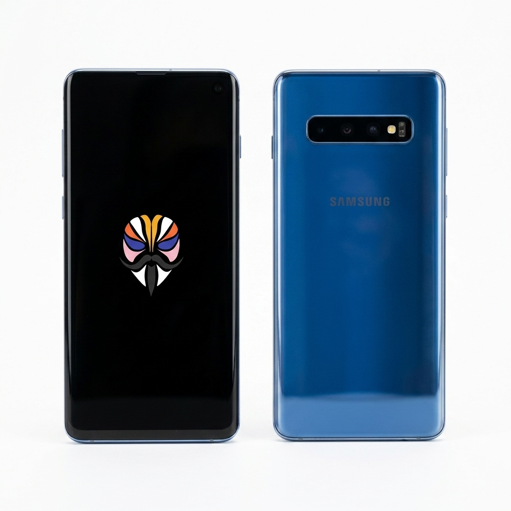 Samsung Galaxy S10 front and back