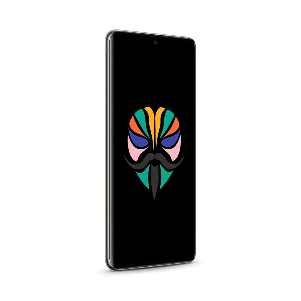 Google Pixel 7 Pro angled with Magisk