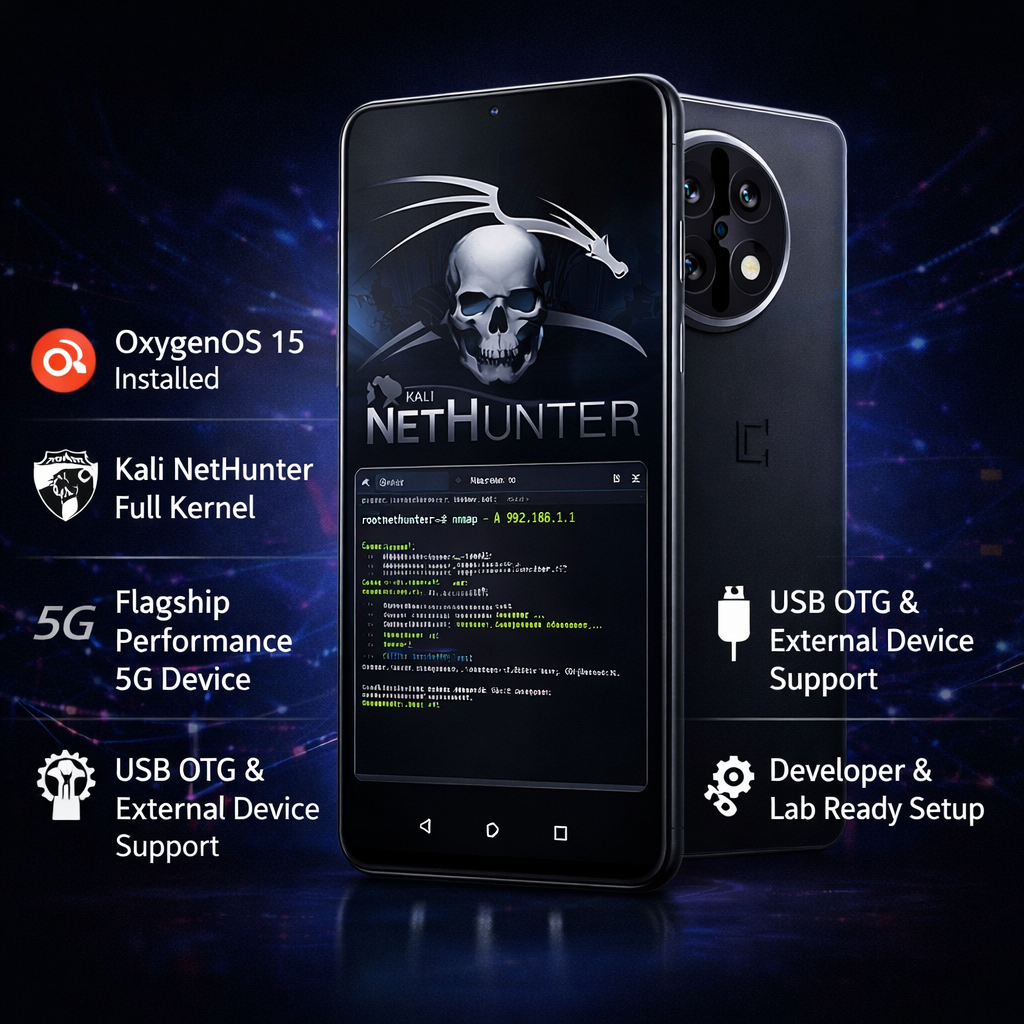 OnePlus 11 with Kali NetHunter Full Kernel
