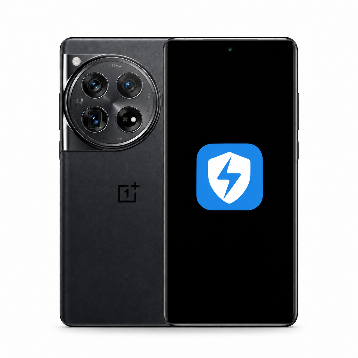 OnePlus 12 with the official StrykerOSS app logo on screen
