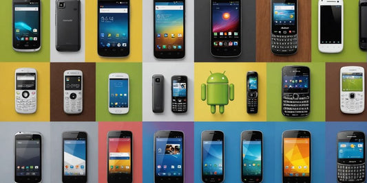 Collage of iconic Android phones from different eras.