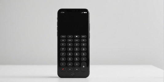 Minimalist phone with keypad and monochrome screen