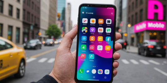 T-Mobile Android phone in hand