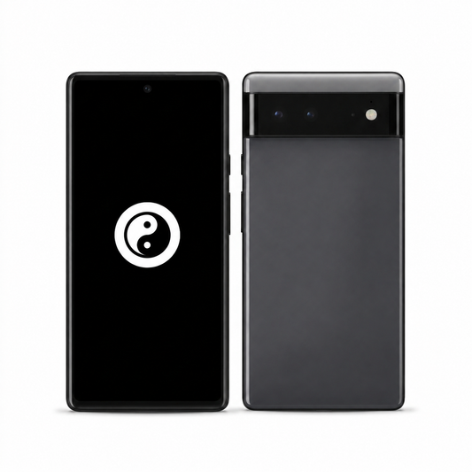 Google Pixel 6 front and back with the KernelSU Next logo