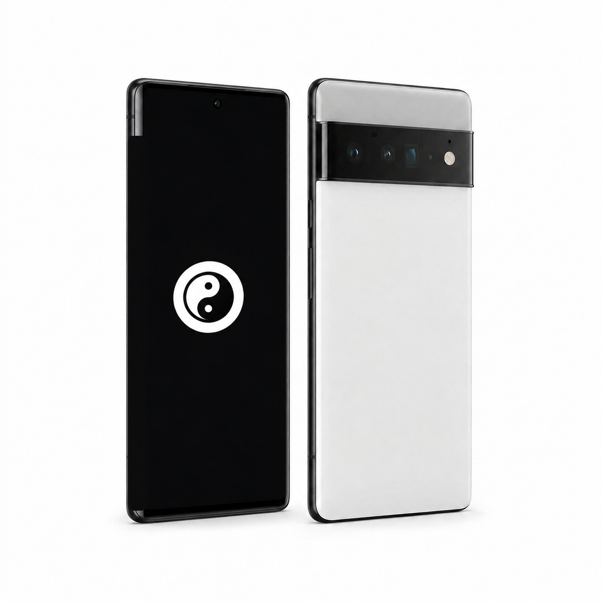 Google Pixel 6 Pro front and back with the KernelSU Next logo