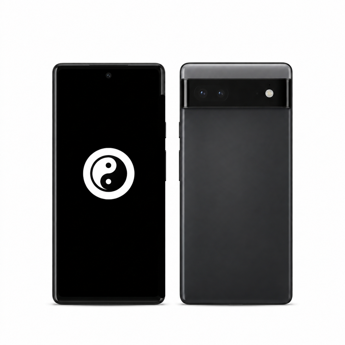 Google Pixel 6a front and back with the KernelSU Next logo