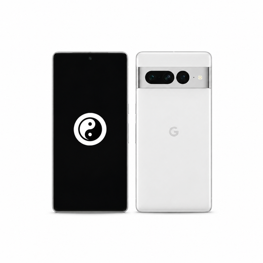 Google Pixel 7 front and back with the KernelSU Next logo