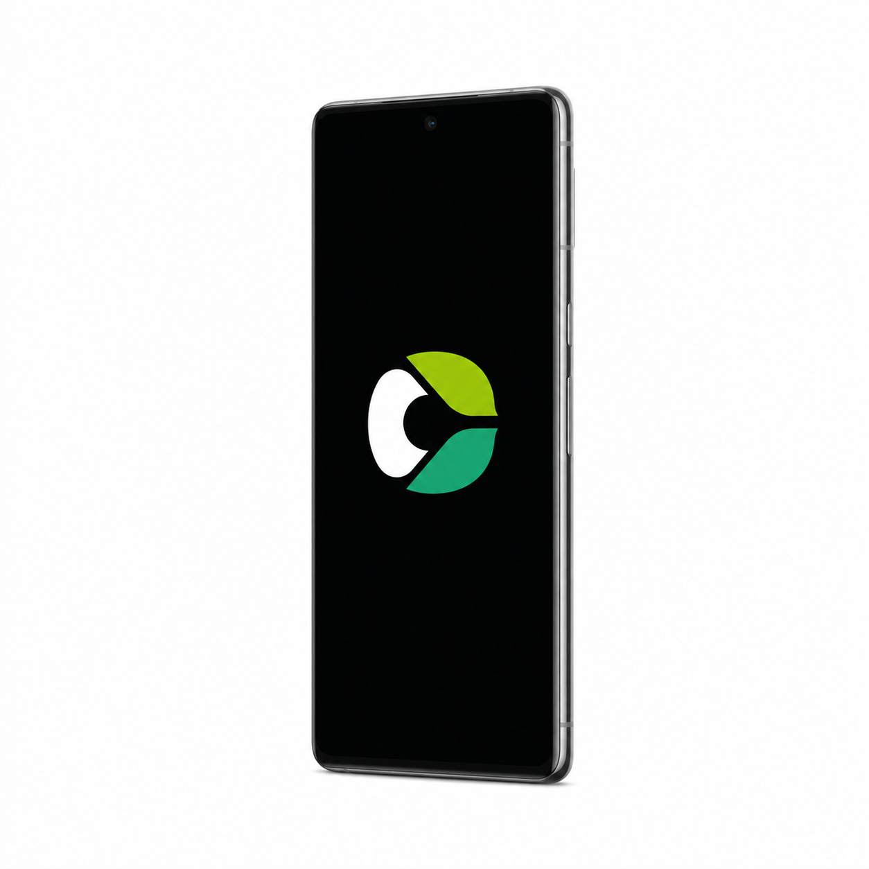Google Pixel 7 Pro with CalyxOS logo on a black screen
