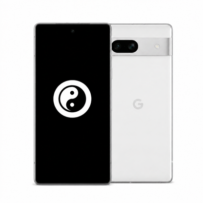Google Pixel 7a front and back with the KernelSU Next logo