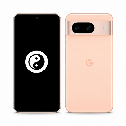 Google Pixel 8 front and back with the KernelSU Next logo