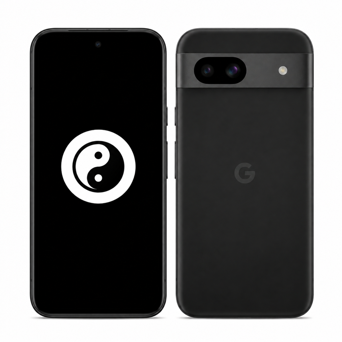 Google Pixel 8a front and back with the KernelSU Next logo