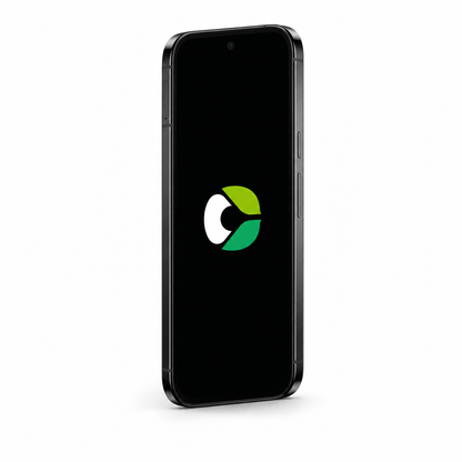 Google Pixel 9 Pro XL with CalyxOS logo on a black screen