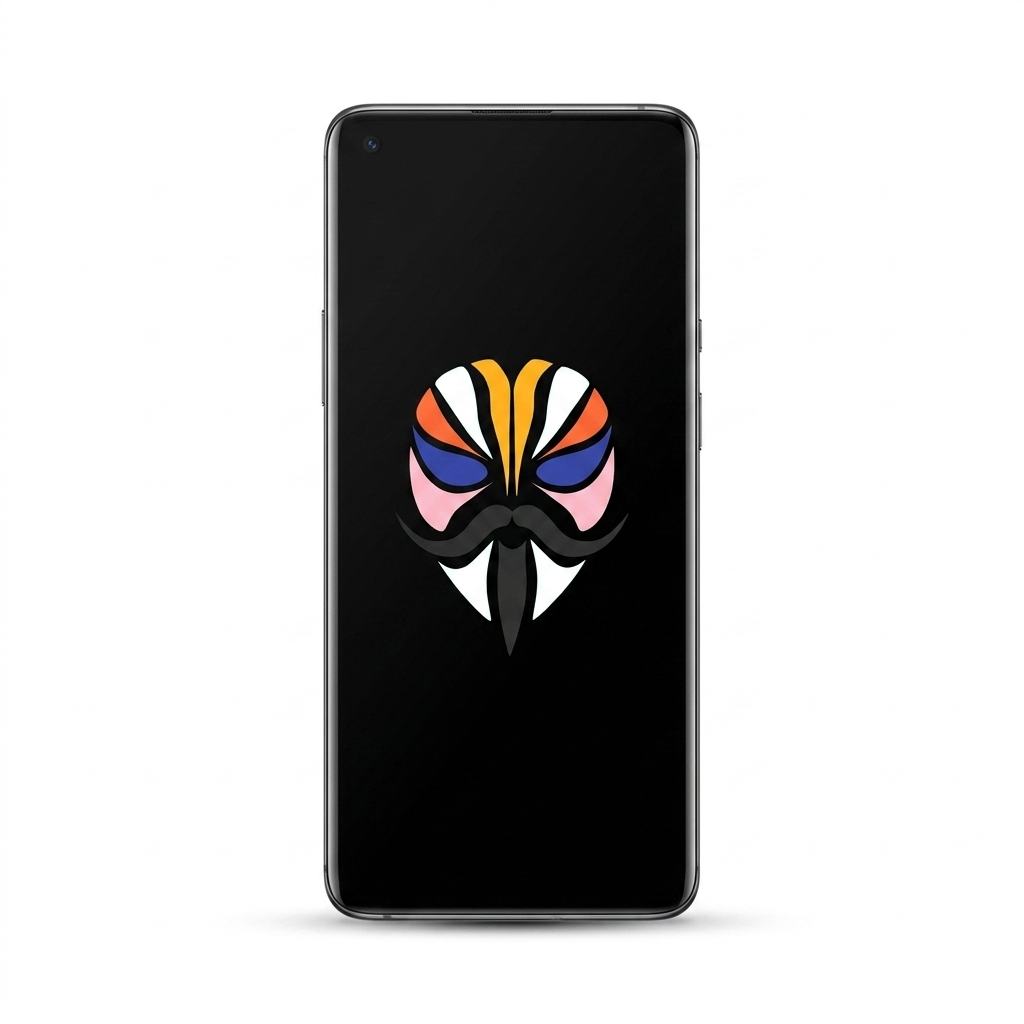 OnePlus 8 Pro with Magisk logo
