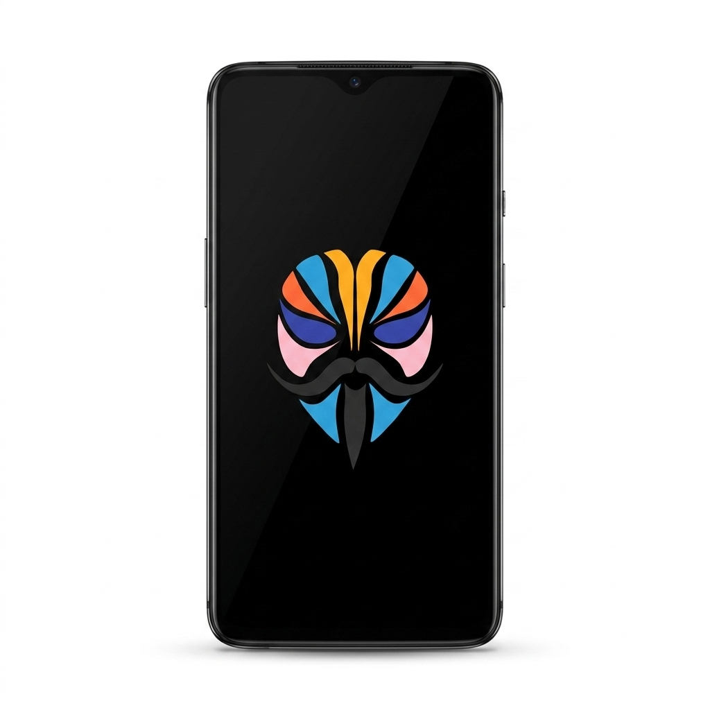 OnePlus 7T with Magisk logo