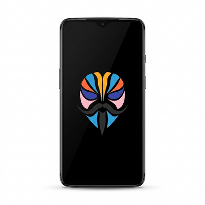 OnePlus 7T with Magisk logo