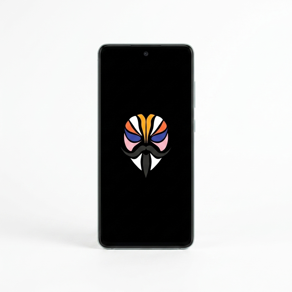 Samsung Galaxy A52s with Magisk logo