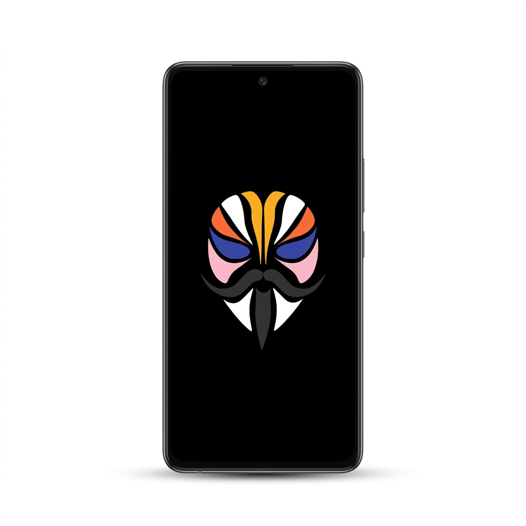 Samsung Galaxy A53 with Magisk logo