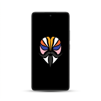 Samsung Galaxy A53 with Magisk logo