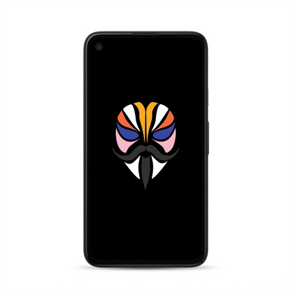 Google Pixel 4a with Magisk logo