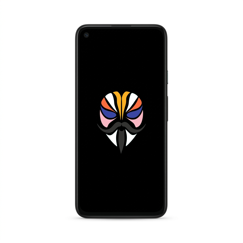 Google Pixel 5a with Magisk logo