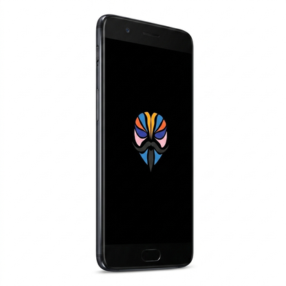 OnePlus 5 angled with Magisk