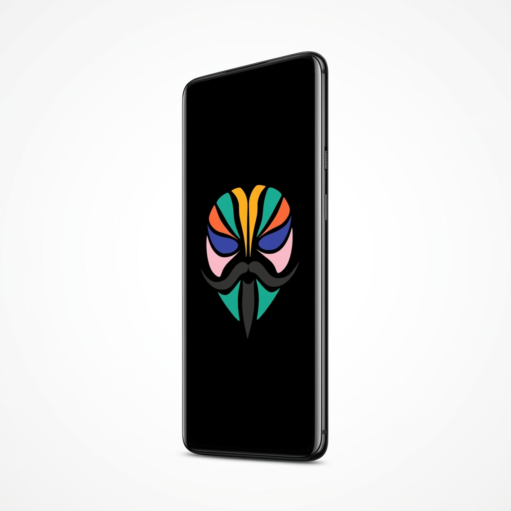 OnePlus 7 Pro angled with Magisk