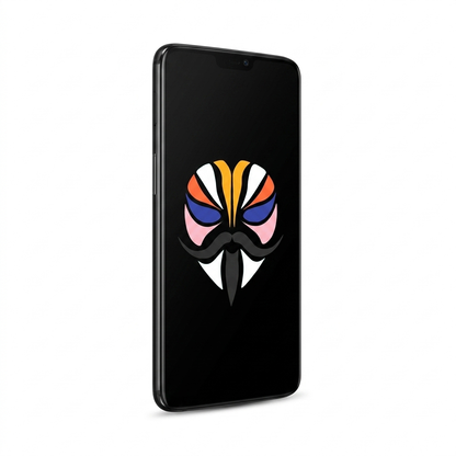 OnePlus 6 angled with Magisk