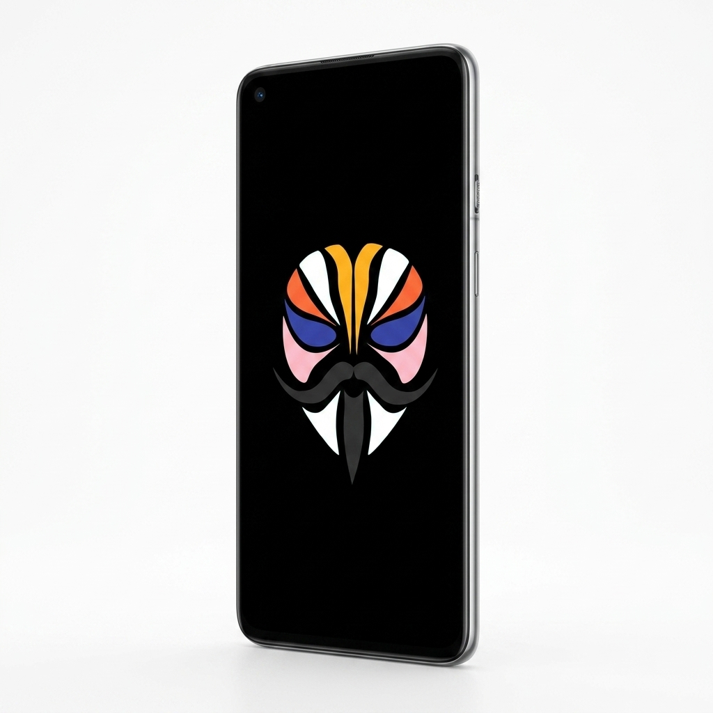 OnePlus 8T angled with Magisk