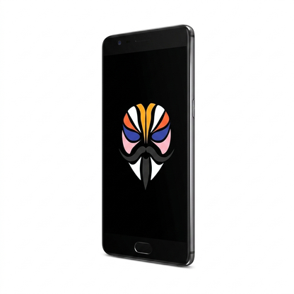 OnePlus 3T angled with Magisk