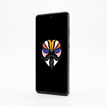 Samsung Galaxy S20 FE angled with Magisk