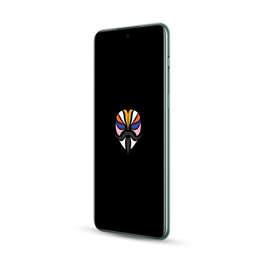 OnePlus 10T angled with Magisk