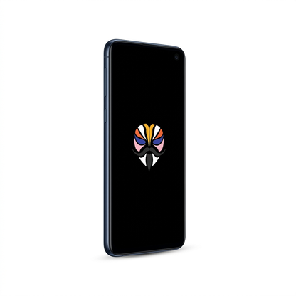 Samsung Galaxy S10e angled with Magisk