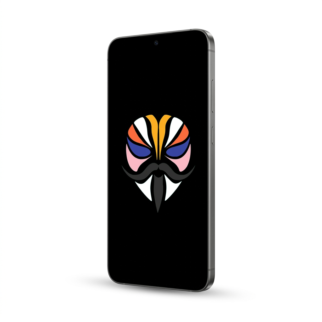 Samsung Galaxy S24 angled with Magisk
