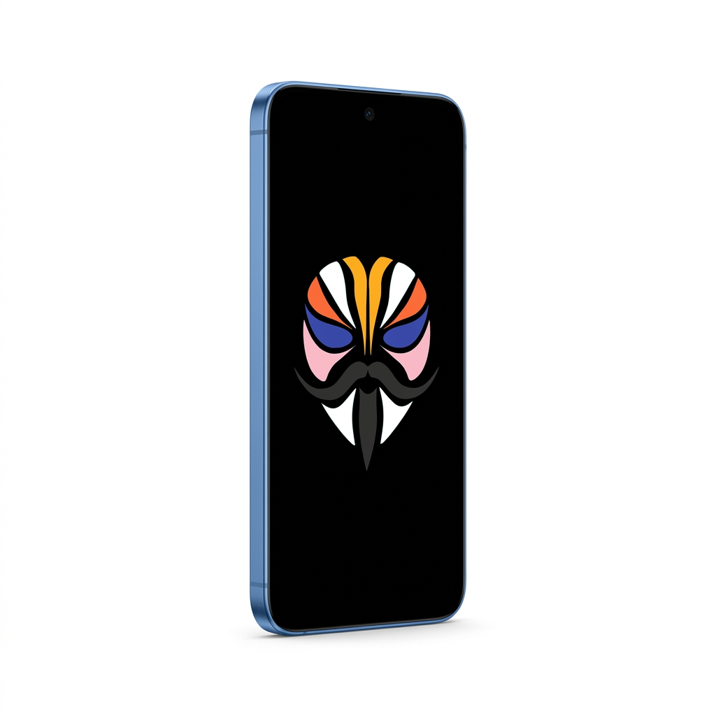 Google Pixel 10 angled with Magisk