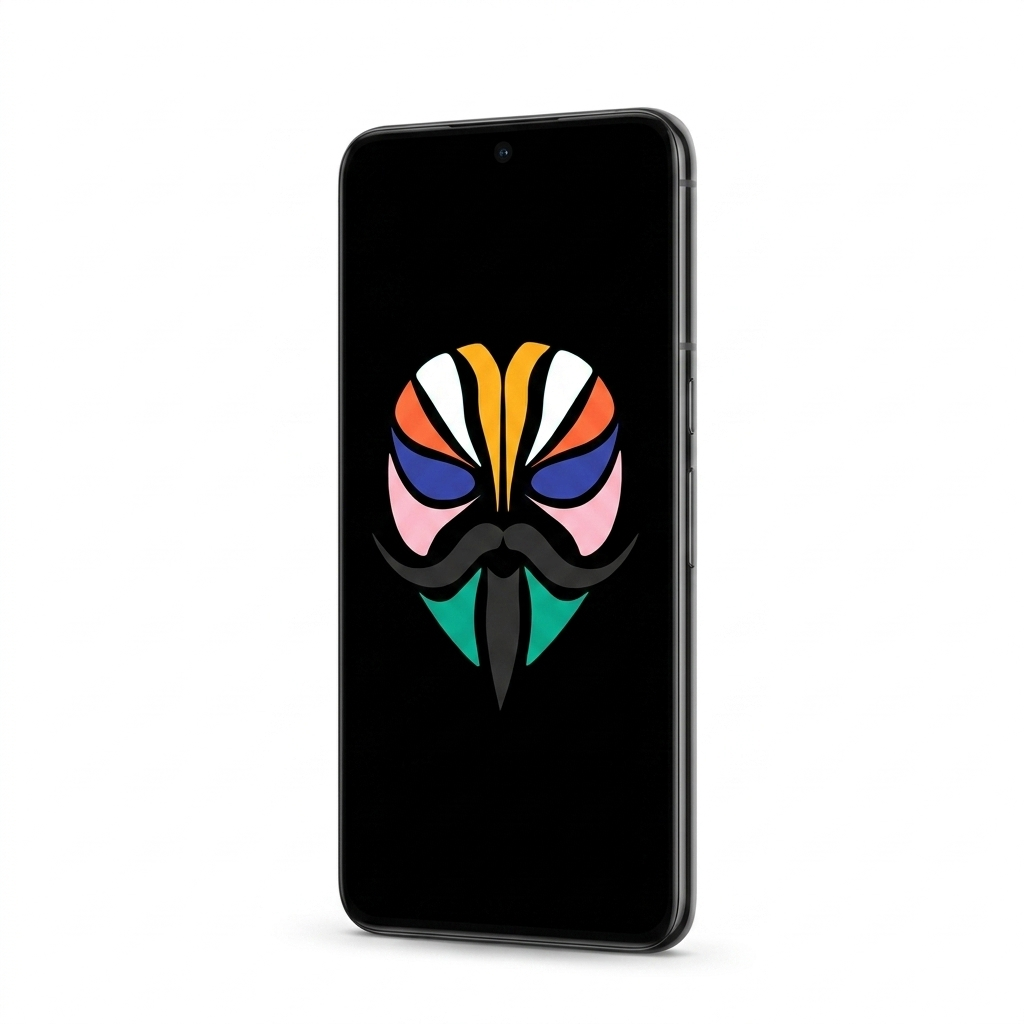 Google Pixel 10 Pro XL angled with Magisk
