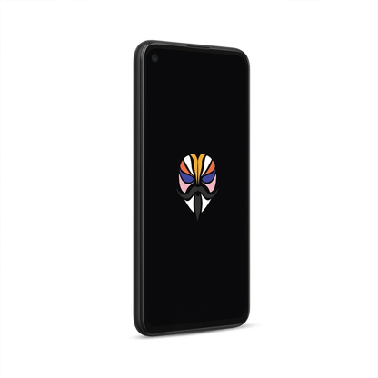 Google Pixel 4a angled with Magisk