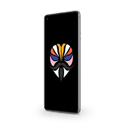 OnePlus 8 angled with Magisk