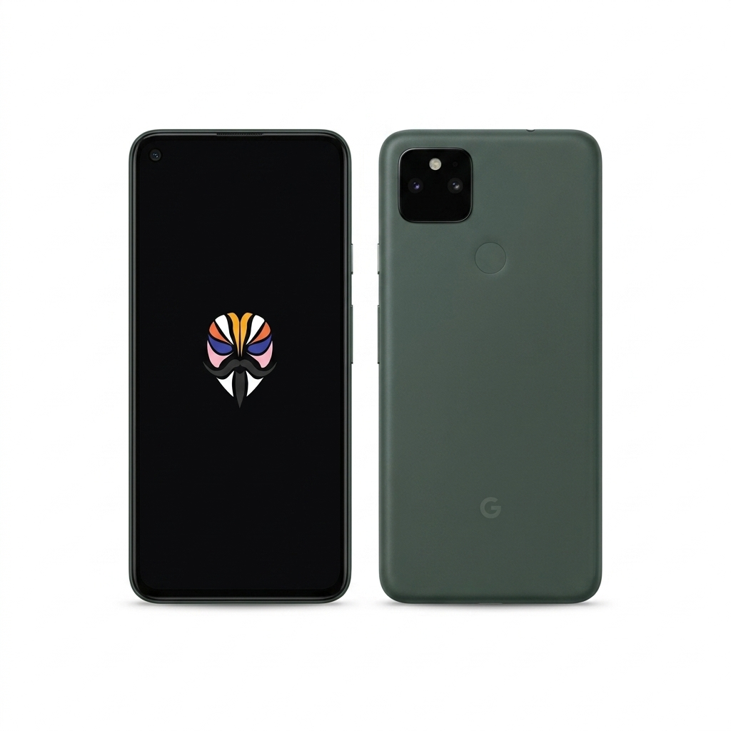 Google Pixel 5a front and back