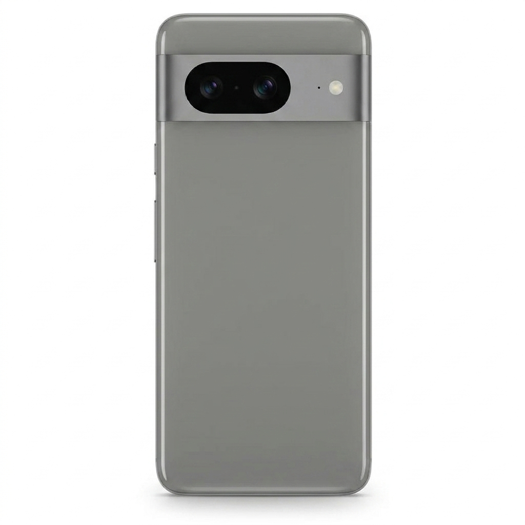 Google Pixel 8 in Obsidian, rear view