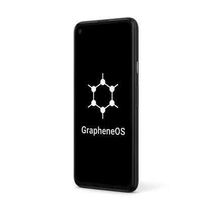 Google Pixel 4a 5G angled with GrapheneOS