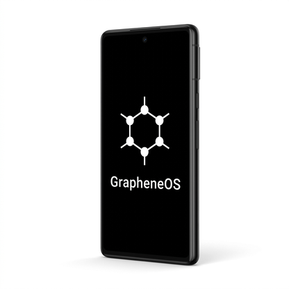 Google Pixel 6 angled with GrapheneOS