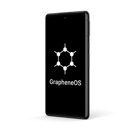 Google Pixel 6 angled with GrapheneOS