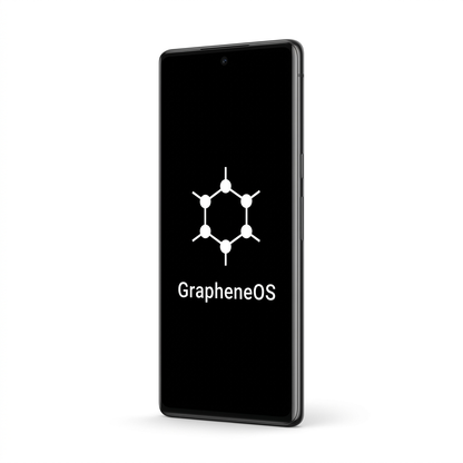 Google Pixel 6 Pro angled with GrapheneOS