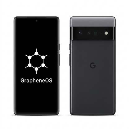 Google Pixel 6 Pro front and back with GrapheneOS