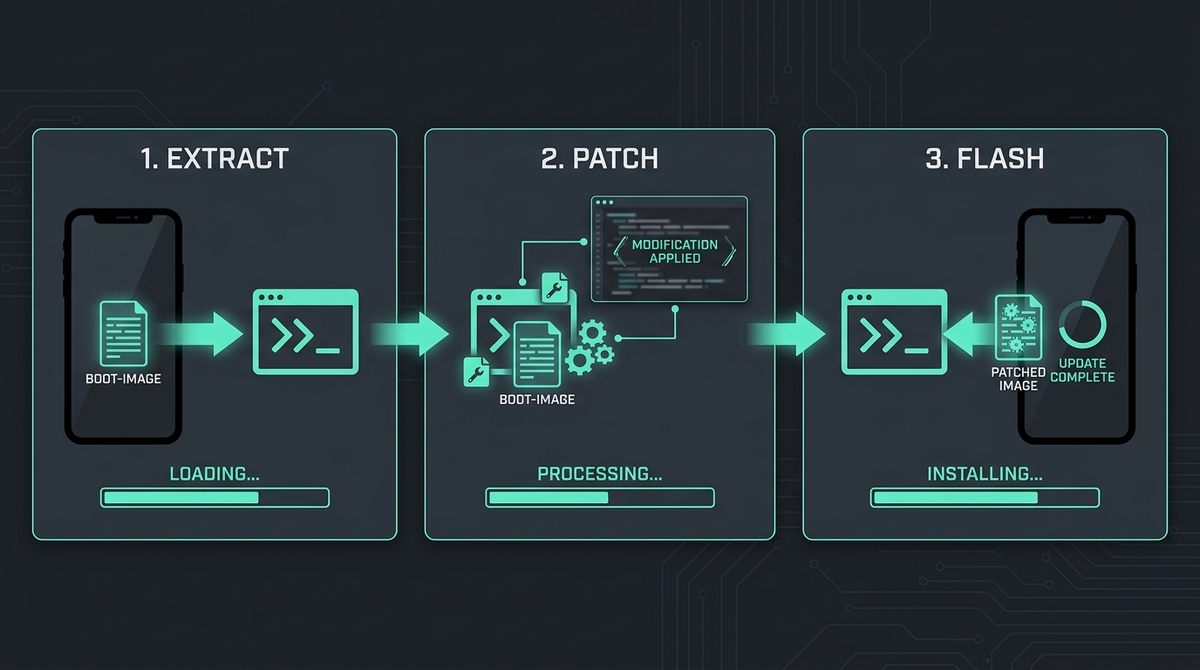 Patching the init_boot image on a modern Android device