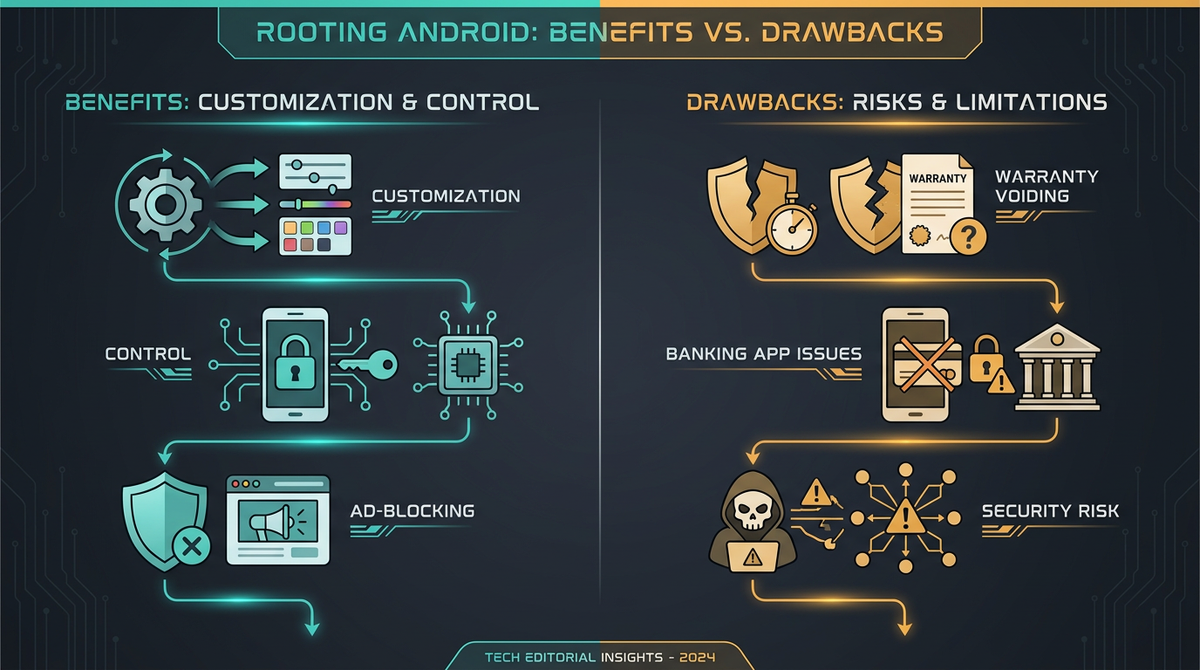 Benefits versus drawbacks of rooting Android