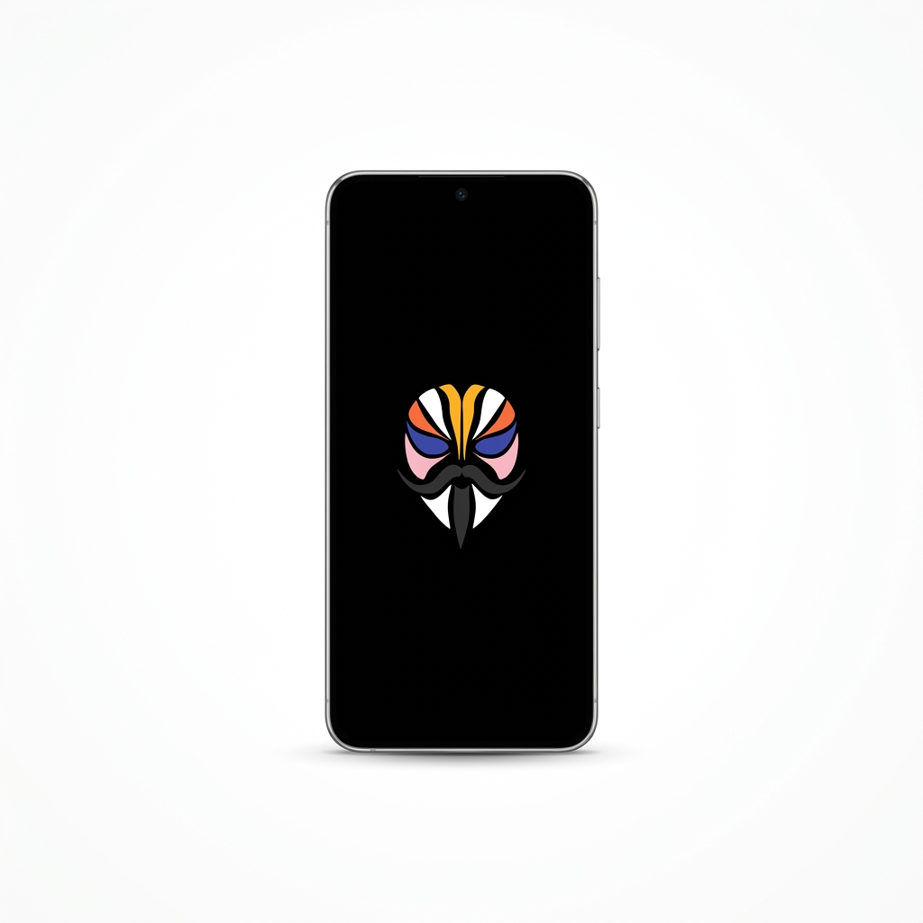 Samsung Galaxy S23 with Magisk logo