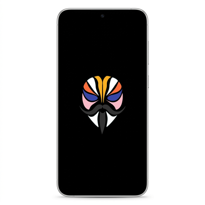 Samsung Galaxy S23 Plus with Magisk logo
