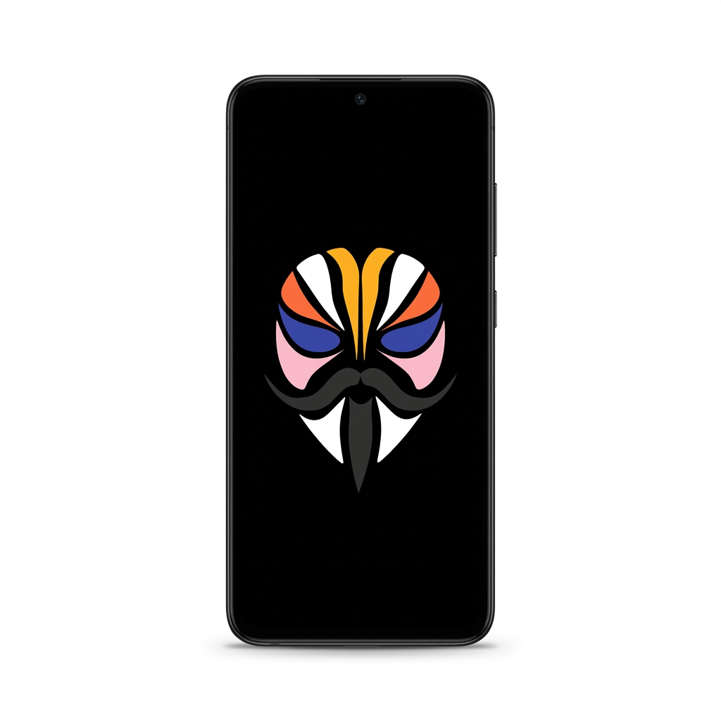 Samsung Galaxy S22 Plus with Magisk logo