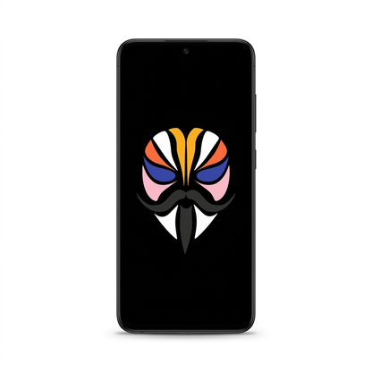 Samsung Galaxy S22 Plus with Magisk logo